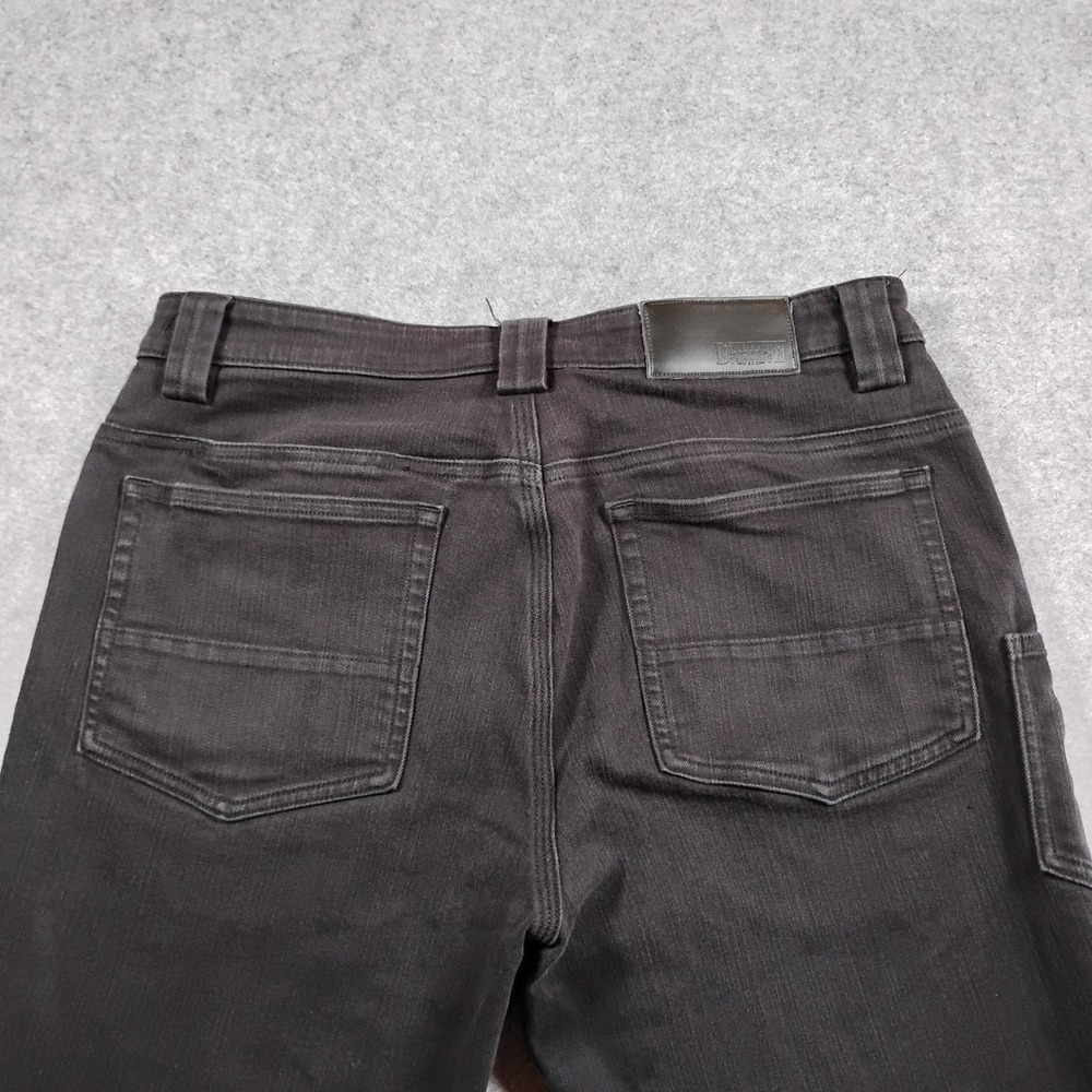 Duluth Trading Co Ballroom Doubleflex Standard Fit Mens Black Denim Jeans 34x32 - Picture 10 of 12
